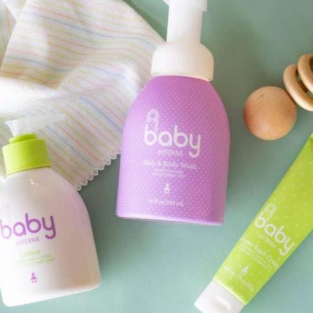Doterra Baby Bath Set - Purple and Green